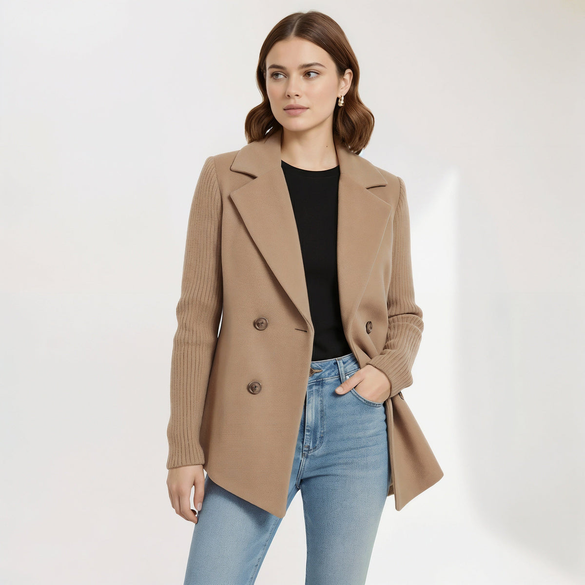 Sasha | Casual Ribbed Knit Blazer