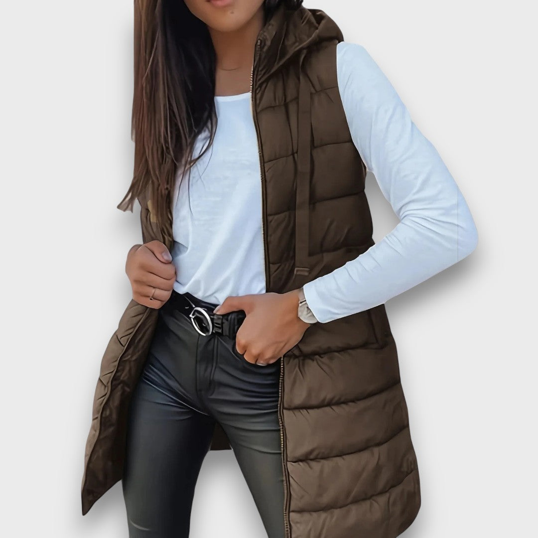 Kaira – Casual Hooded Padded Gilet