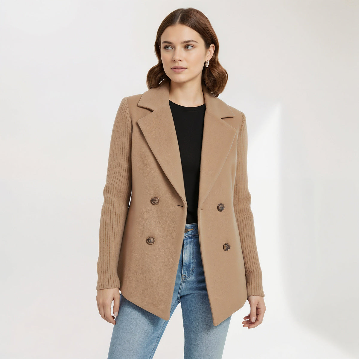 Sasha | Casual Ribbed Knit Blazer
