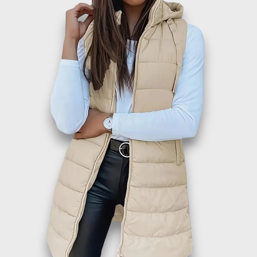 Kaira – Casual Hooded Padded Gilet