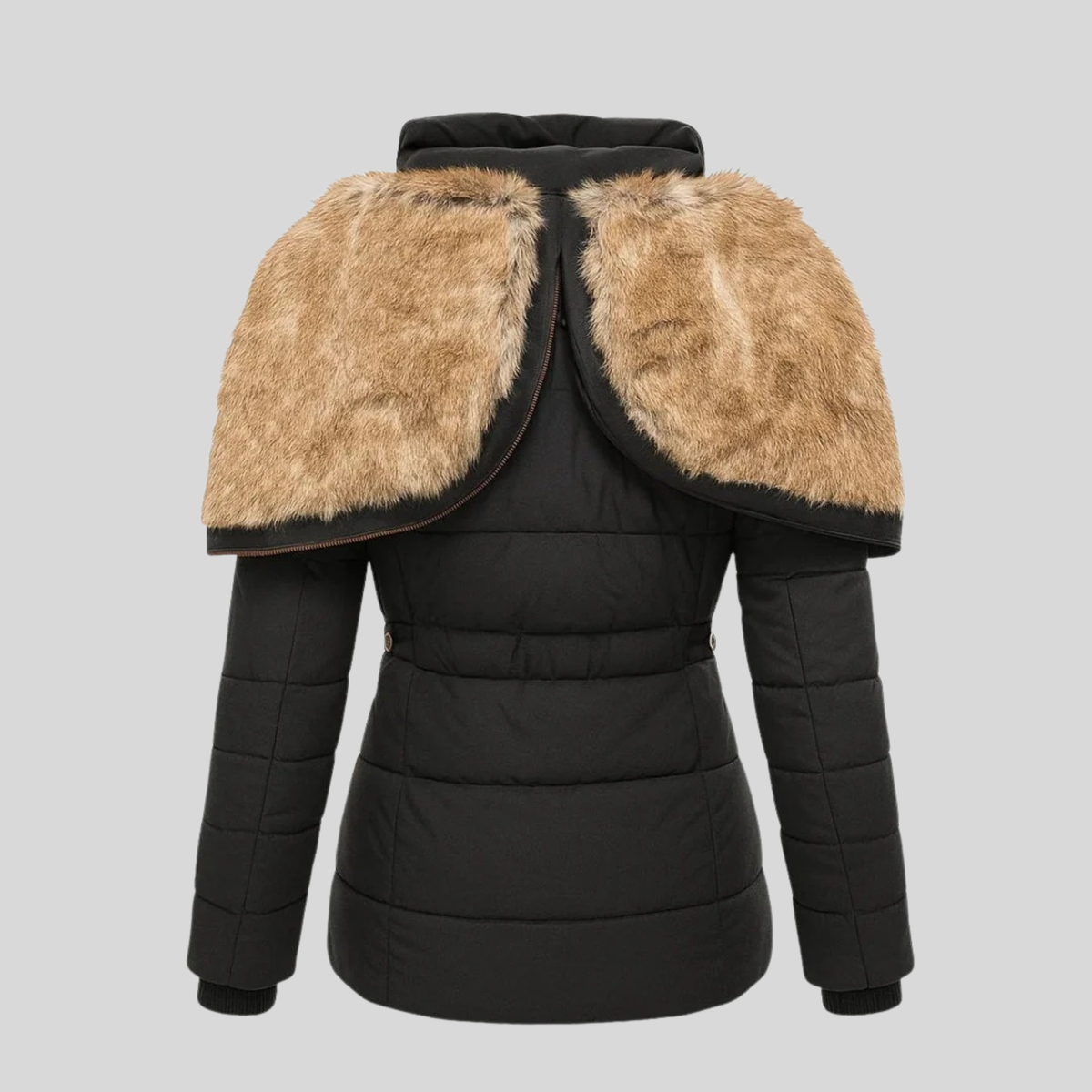Bochra™ | Quilted parka with faux fur hood