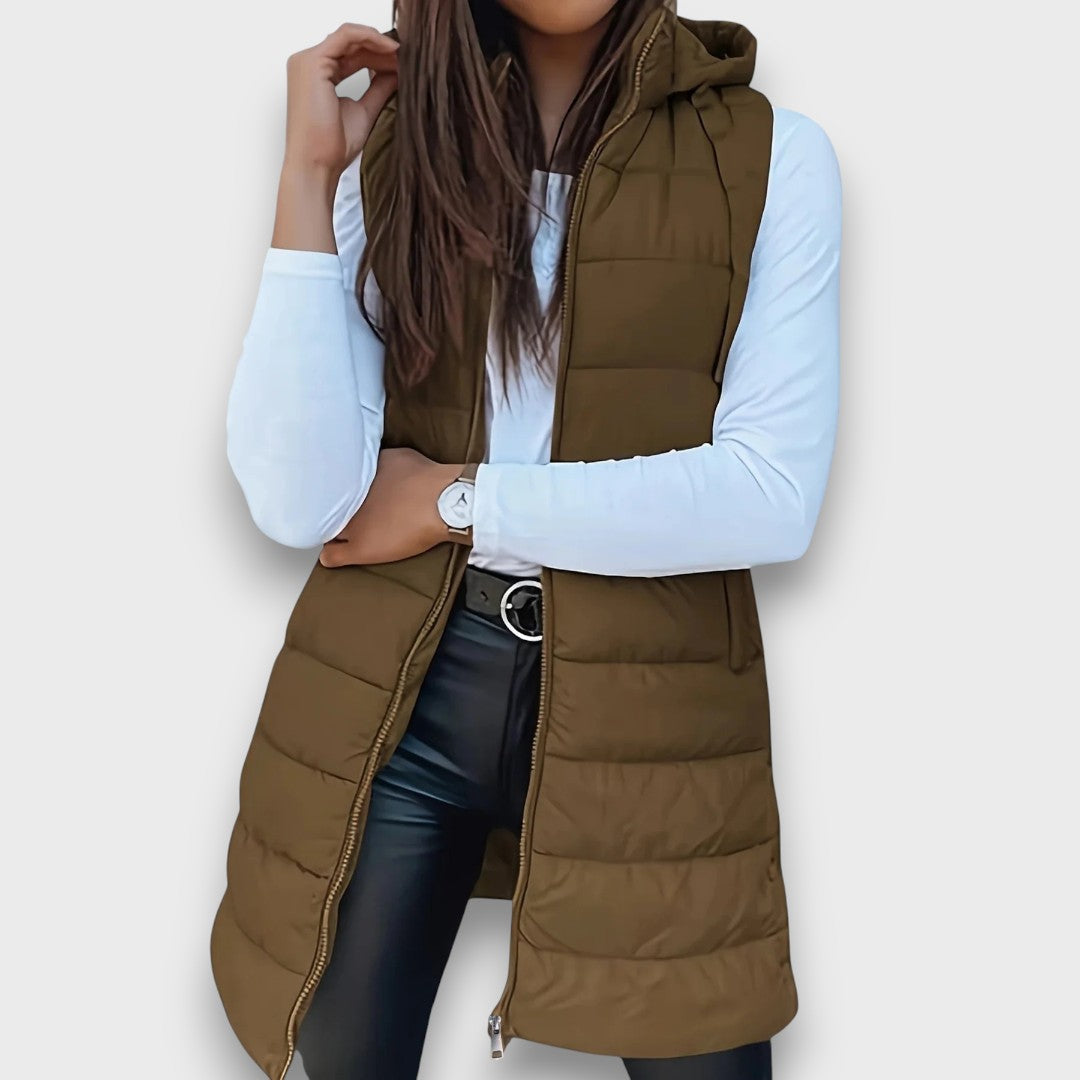Kaira – Casual Hooded Padded Gilet