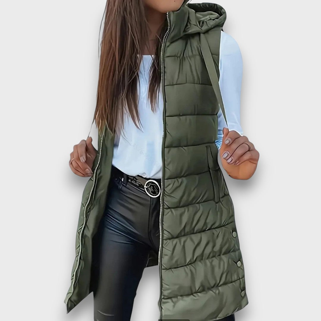 Kaira – Casual Hooded Padded Gilet