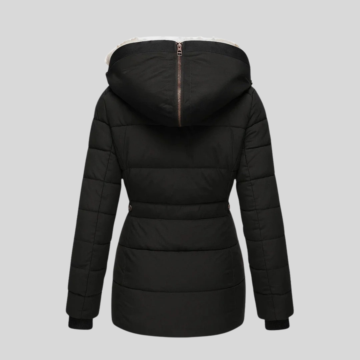 Bochra™ | Quilted parka with faux fur hood
