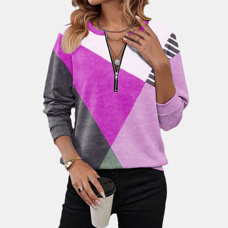 Lurelia | Soft Geometric Sweatshirt