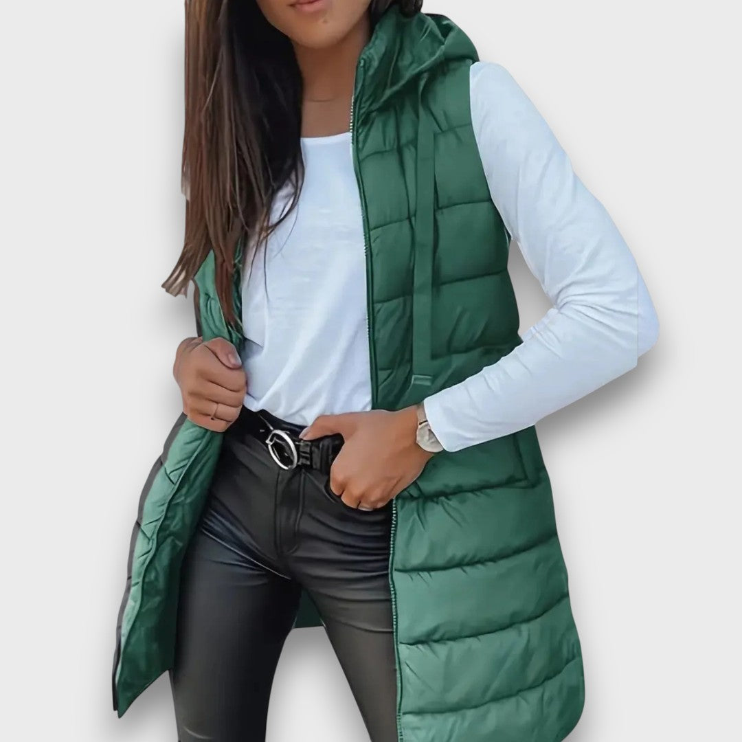 Kaira – Casual Hooded Padded Gilet