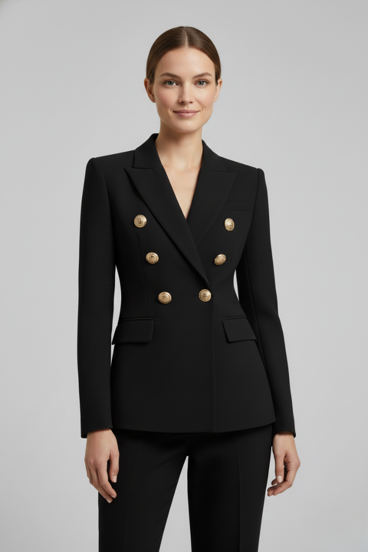 Camille | Long Double-Breasted Blazer