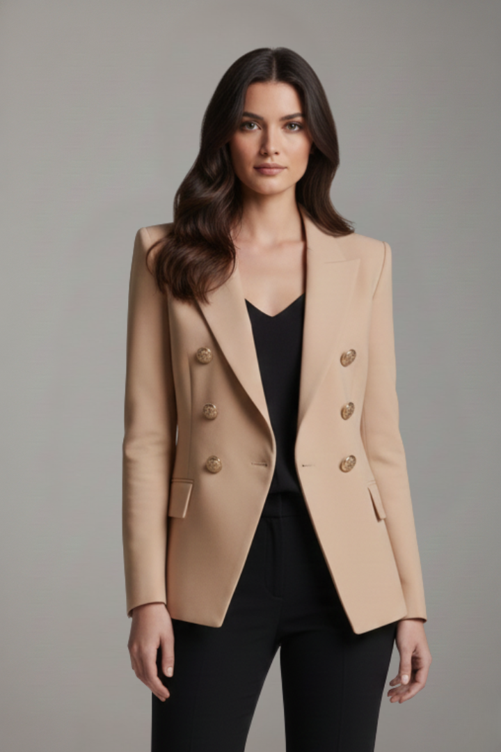 Camille | Long Double-Breasted Blazer