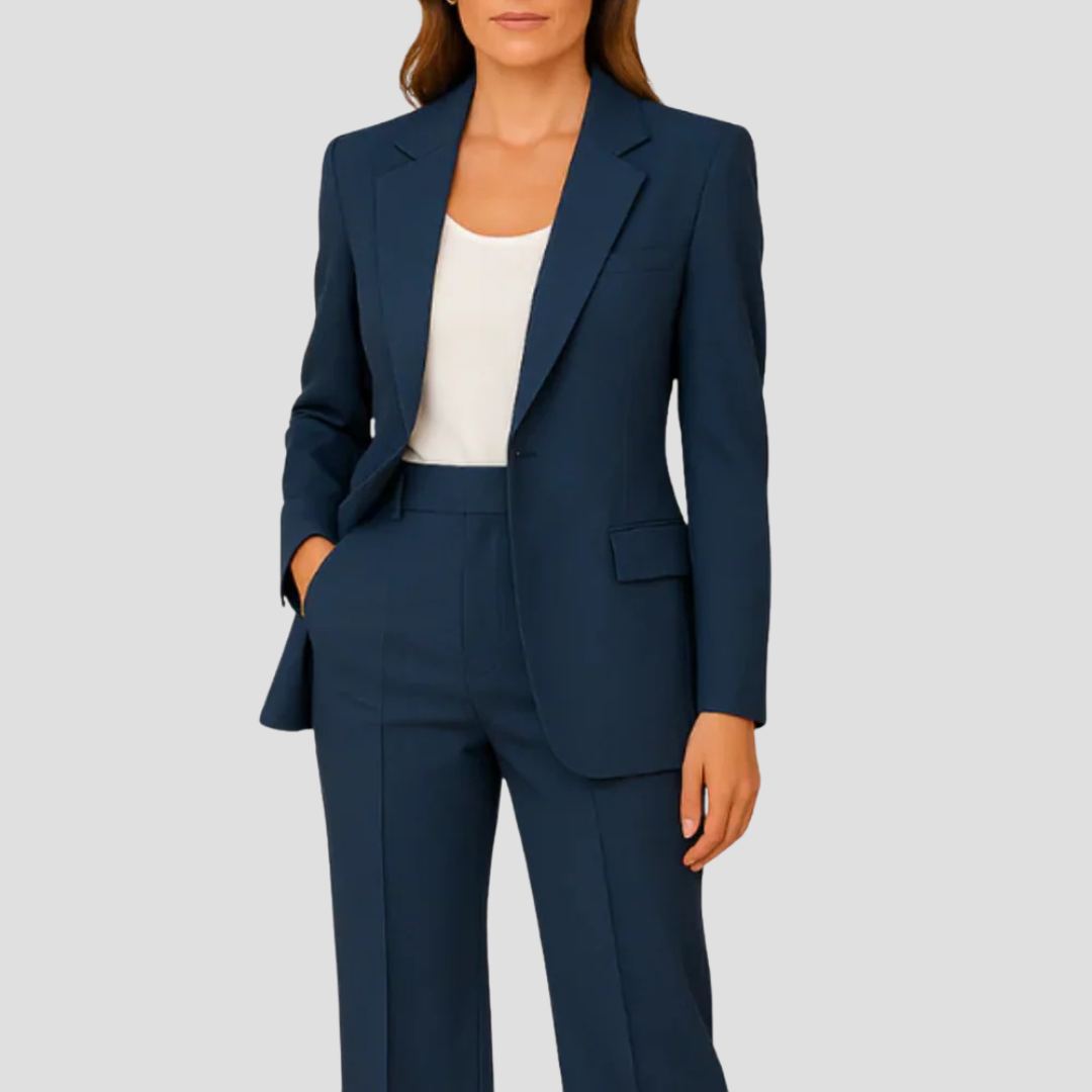 Valmira | Blazer and Straight Pants Suit Set