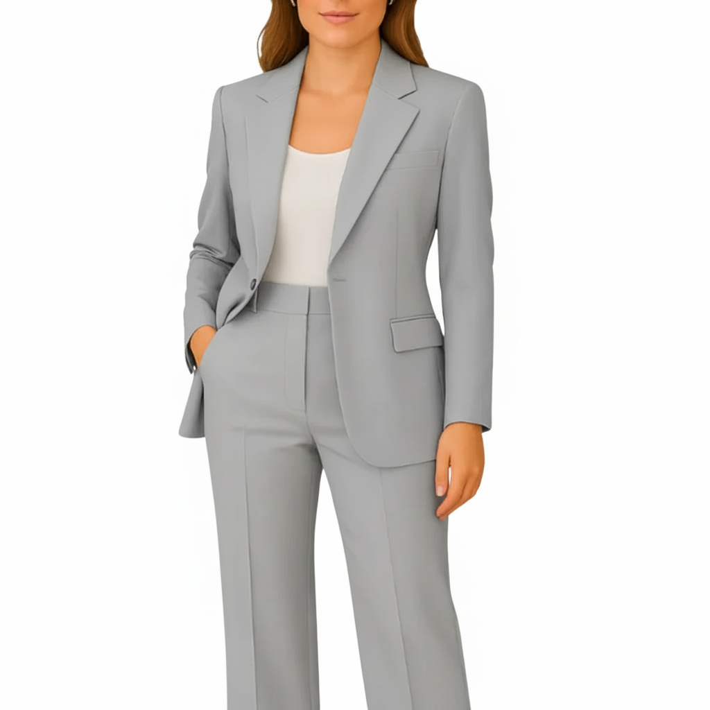Valmira | Blazer and Straight Pants Suit Set