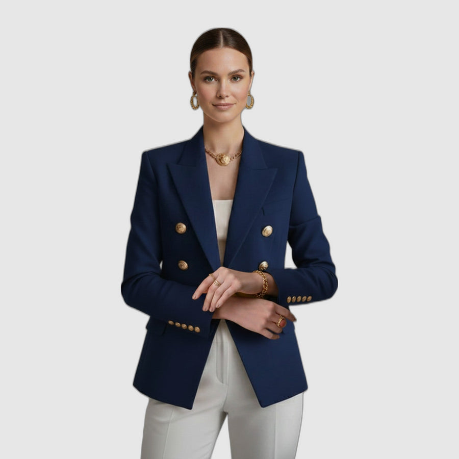 Camille | Long Double-Breasted Blazer