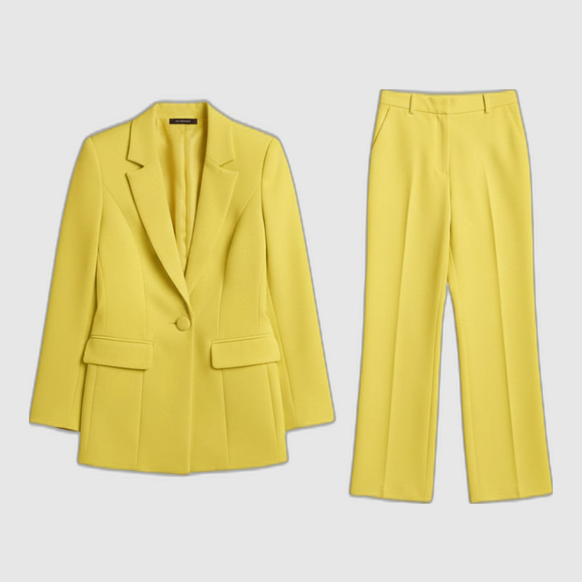 Suit Set – Structured Blazer and Wide-Leg Trousers