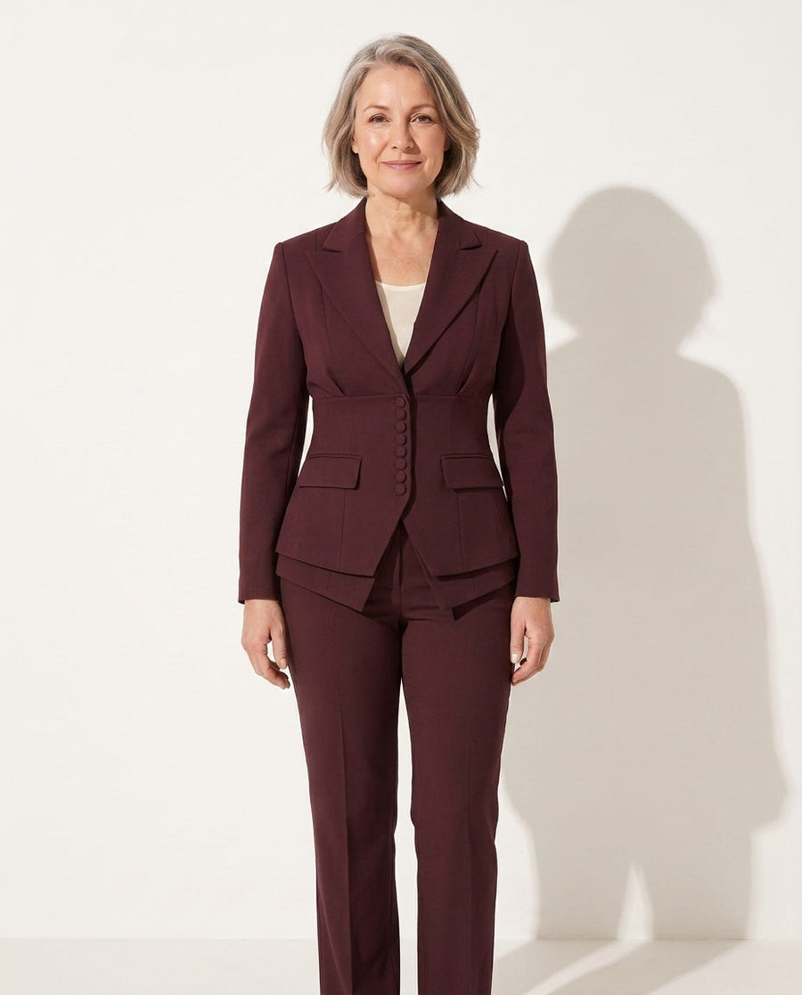 Anouk | Blazer and Wide-Leg Pants Suit Set