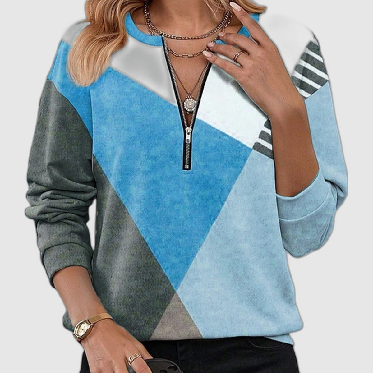 Lurelia | Soft Geometric Sweatshirt