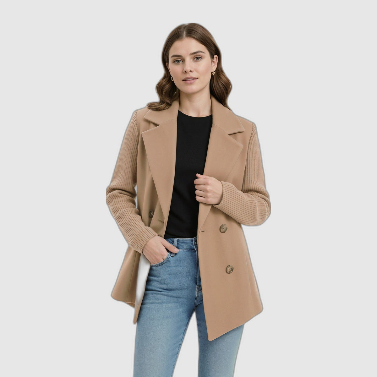 Sasha | Casual Ribbed Knit Blazer