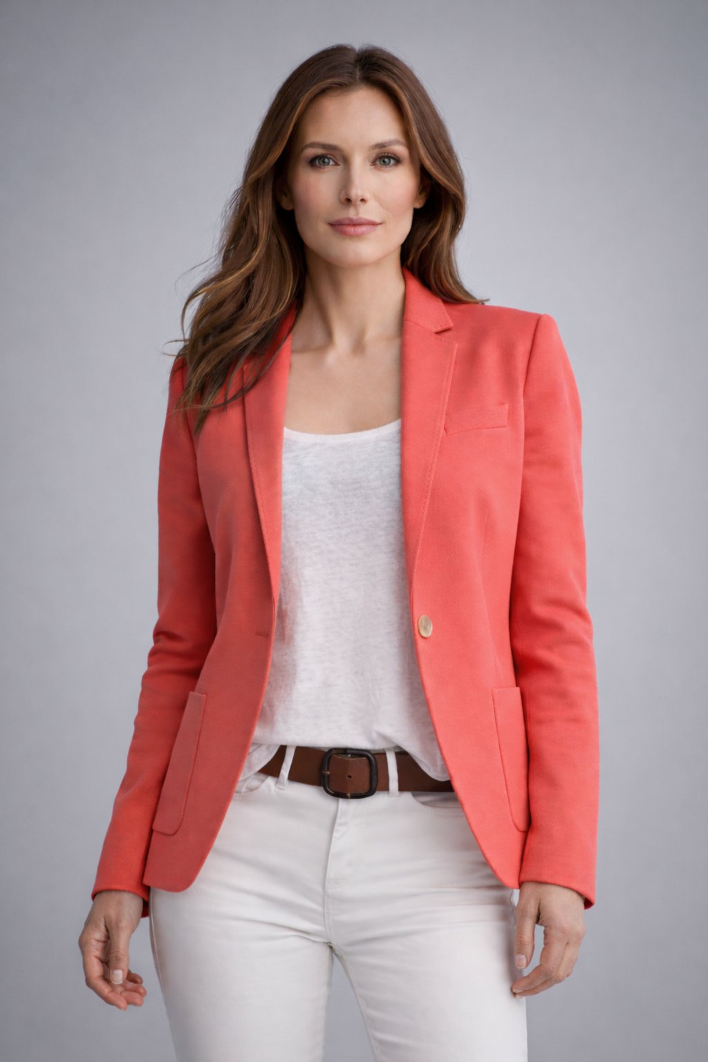 Elise | Fitted Blazer with One Button and Notched Lapels