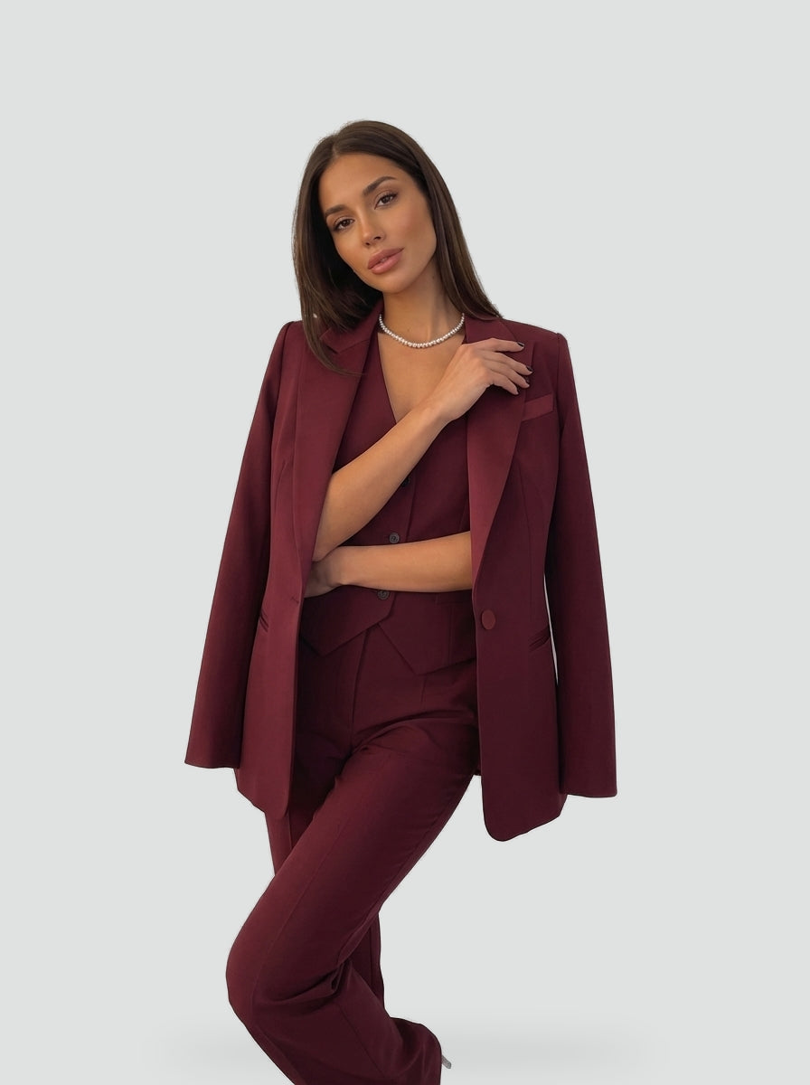 Elise | Three-Piece Set: Blazer, Vest, and Trousers